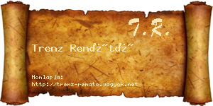 Trenz Renátó névjegykártya